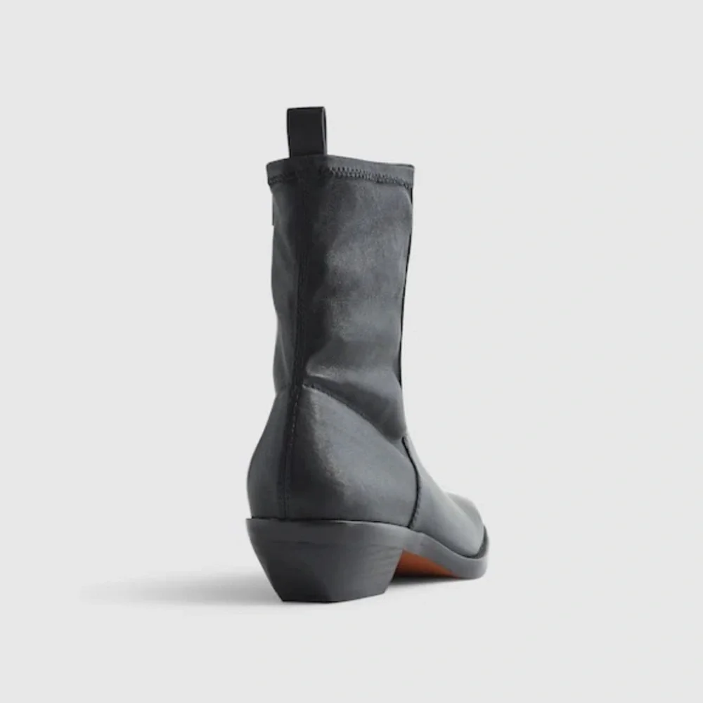 Madewell The Idris Ankle Boot in True Black Size 9 NWOB - Picture 3 of 10